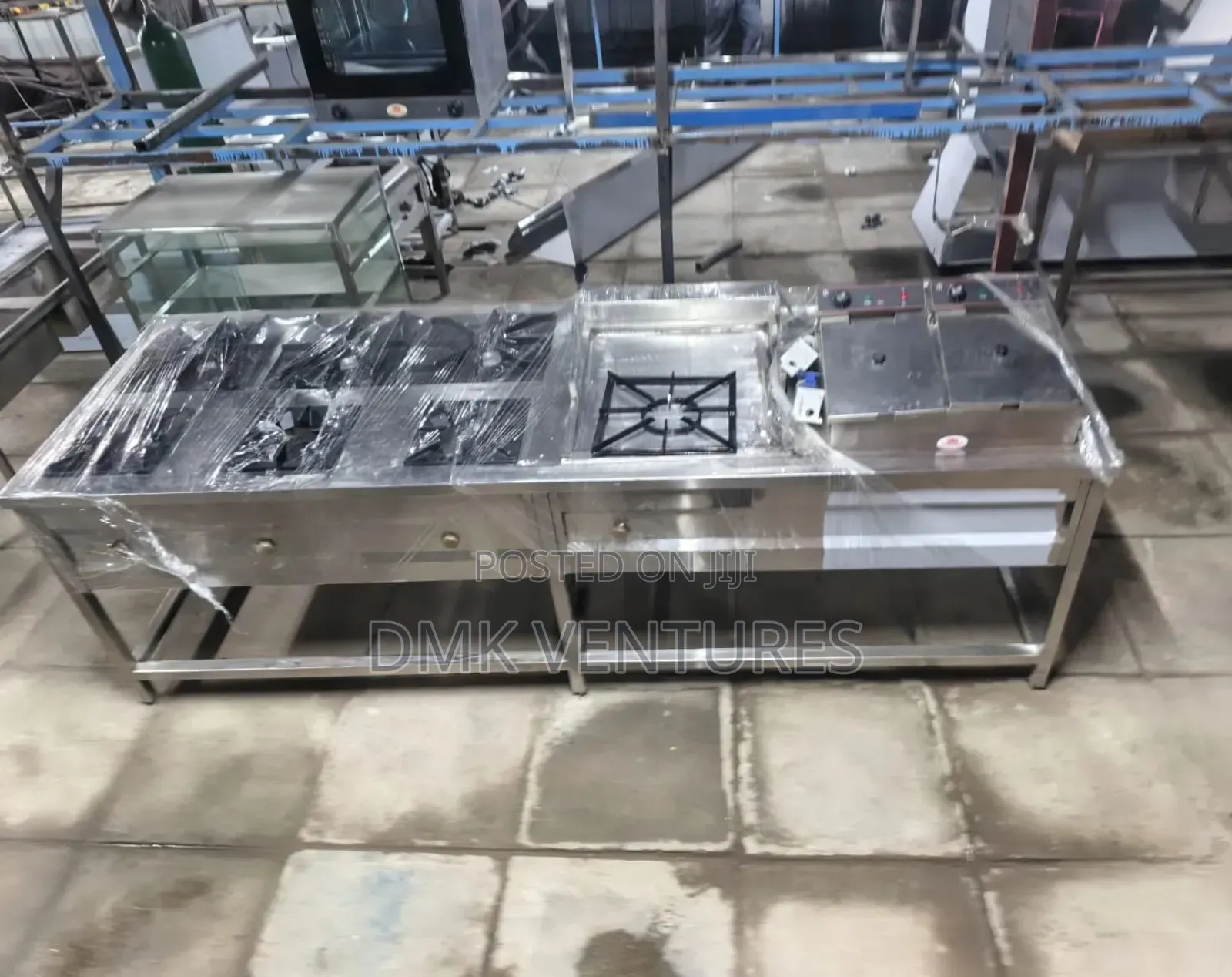 Powerful Quality Six Burner Combined Cooker Unit