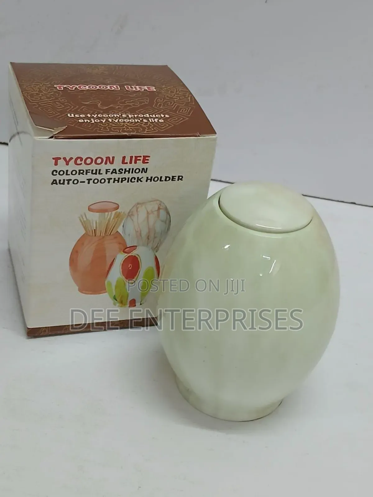 Egg-Shaped Toothpick Dispenser