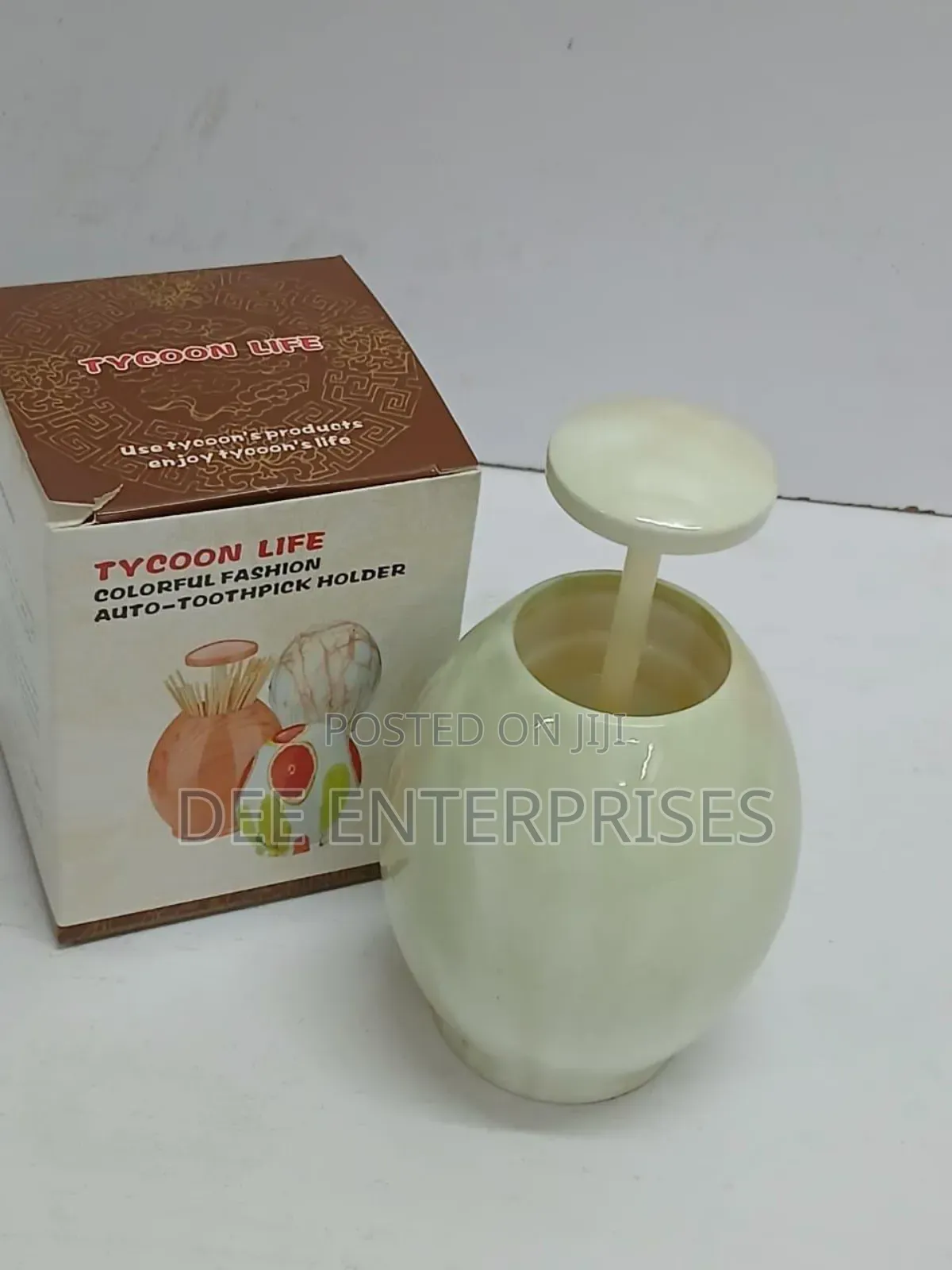 Egg-Shaped Toothpick Dispenser