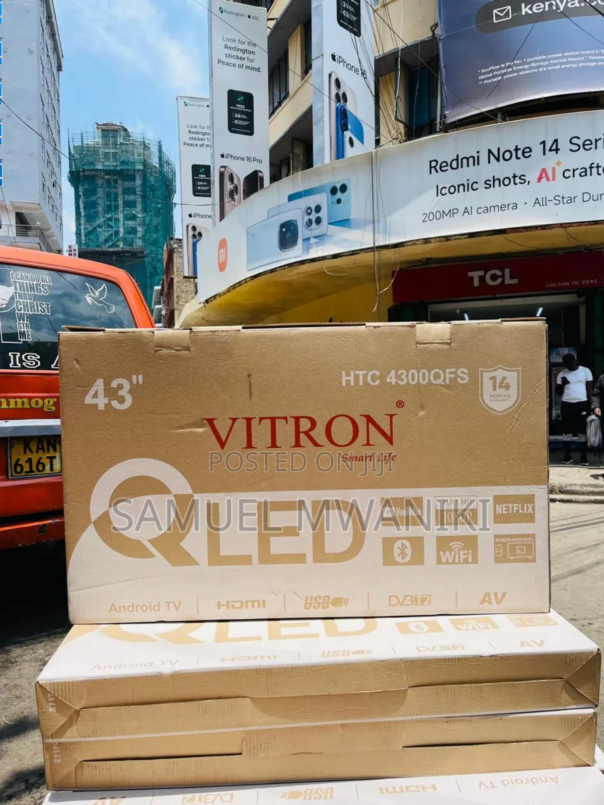 Vitron 43′′ Qled Smart Android Frameless TV Latest Model With Icast