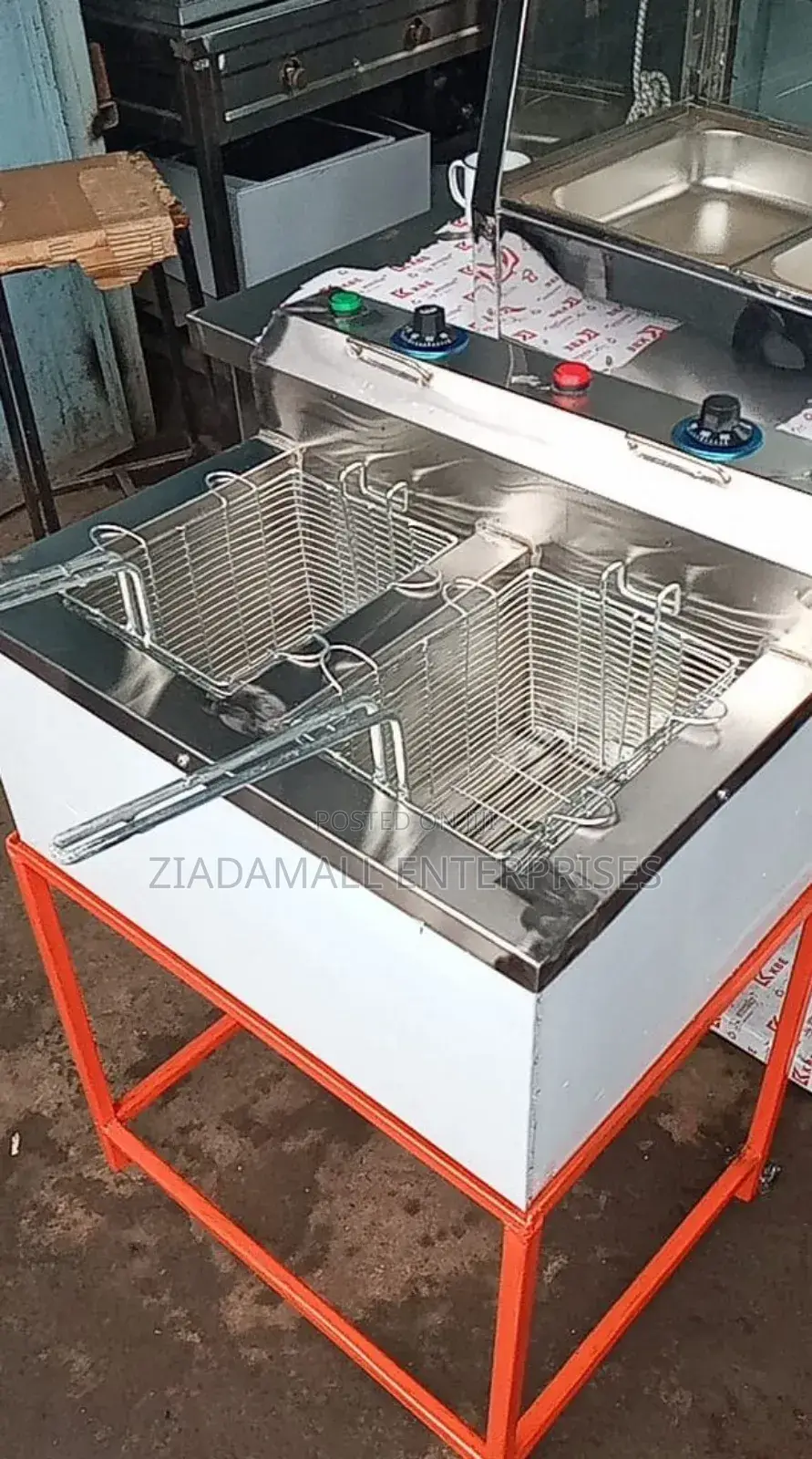 Commercial Deep Fryer Two Tanks, One Output 10l Double Deep Fryer