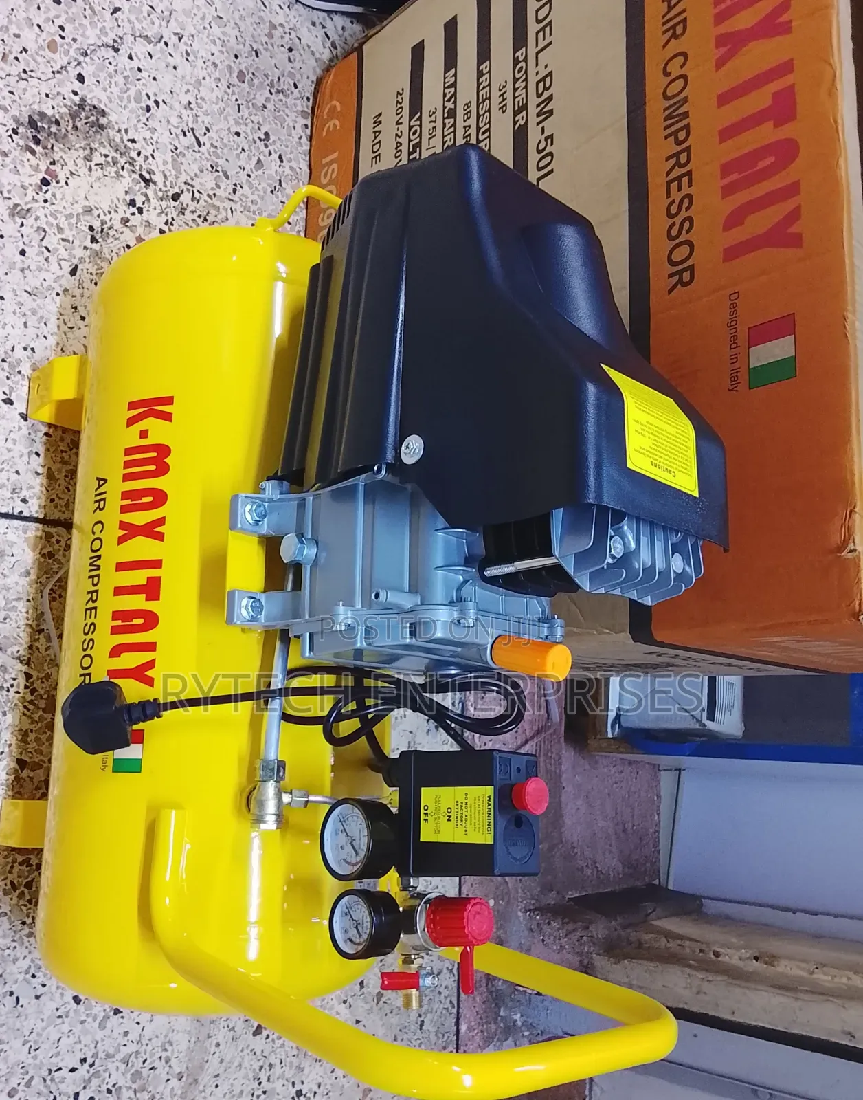 K -Max 3hp Electric Air Compressor 50ltrs