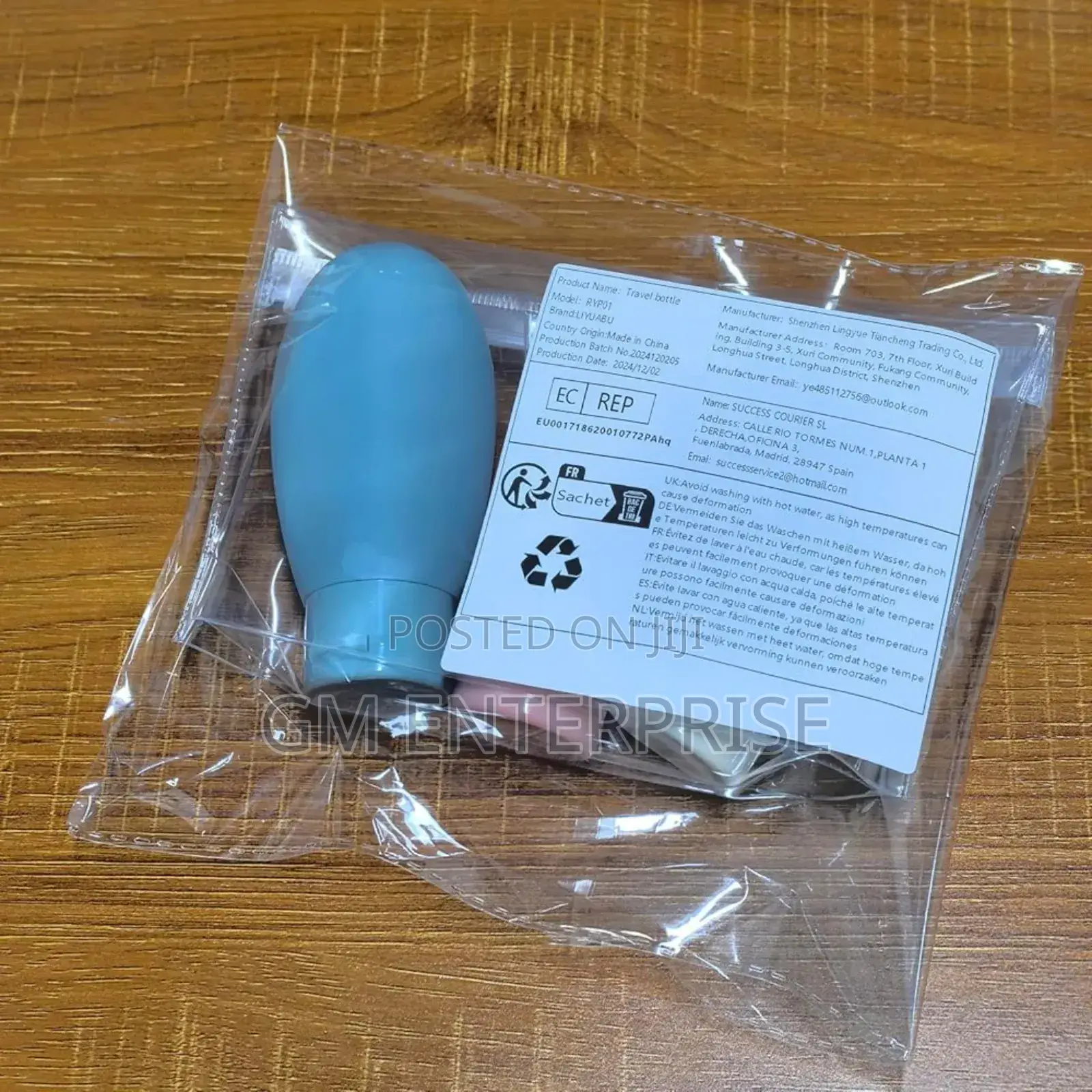 3pcs Squeezed Bottles Travel Split Bottle Set