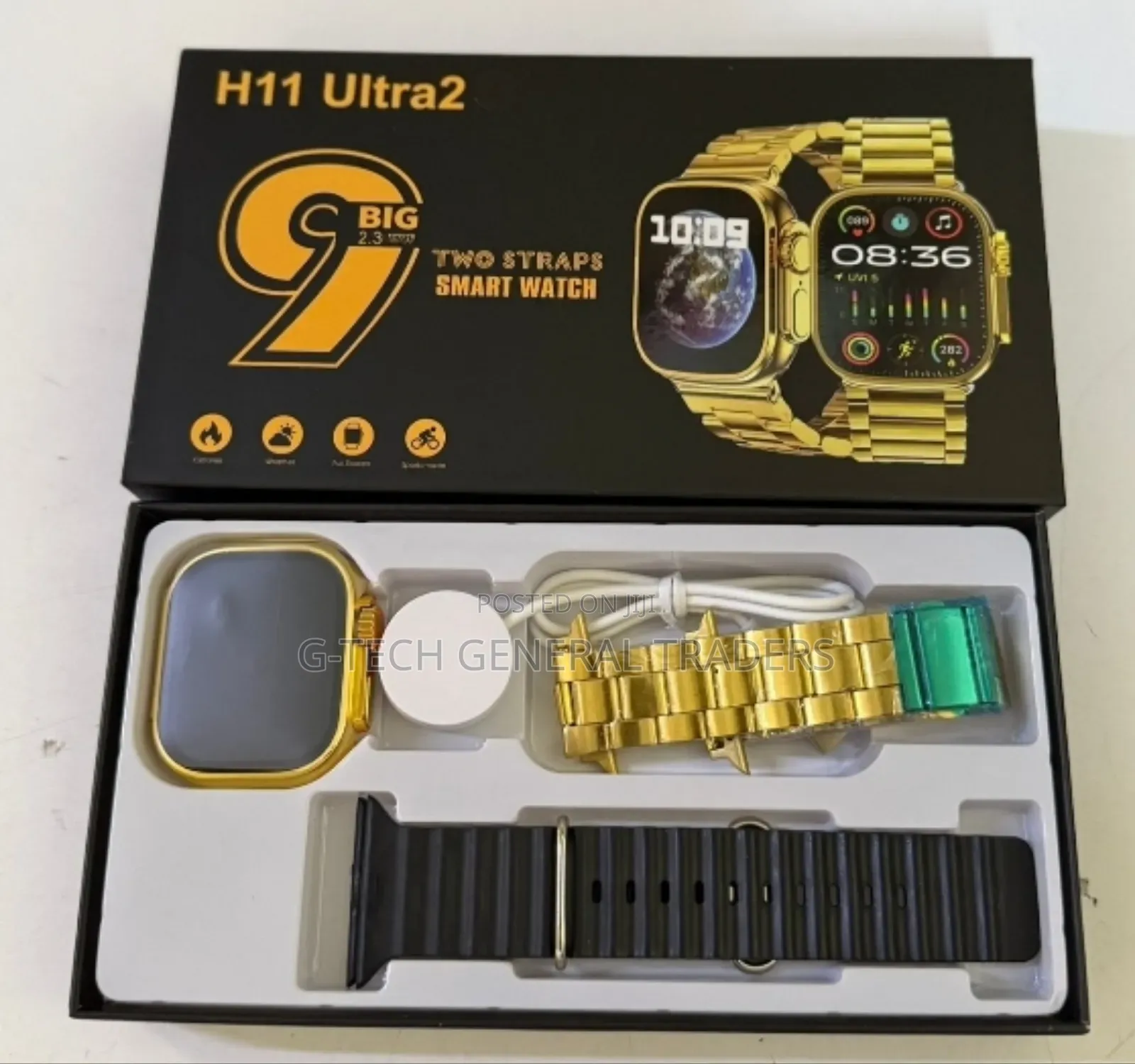 H11 Ultra 2 Smart Watch, Titanium Gold
