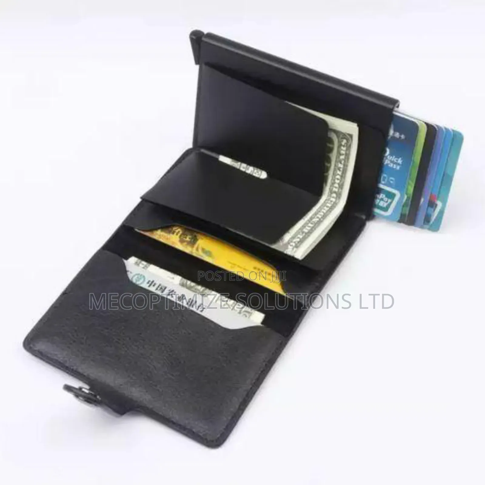 Credit Card Wallet Leather Card Holder Cheque Money Organizer