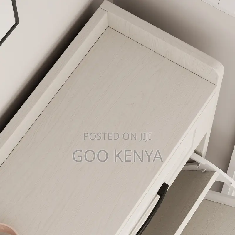 Home Cabinet; Space-Saving White Flip-Off Shoe Storage Unit