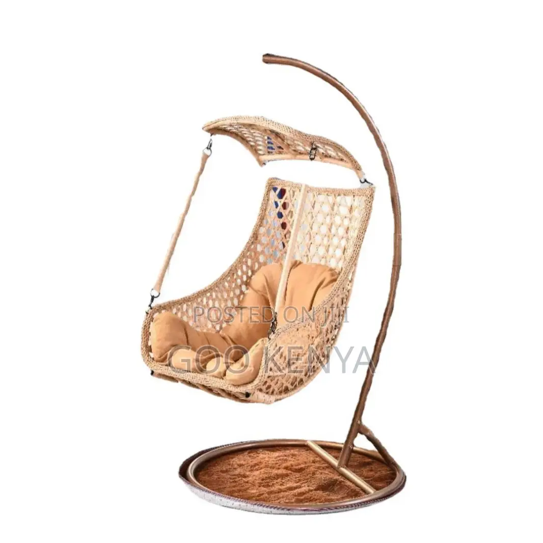 Home Outdoor Chair; Balcony Hanging Hammock Chair With Cushion Seat
