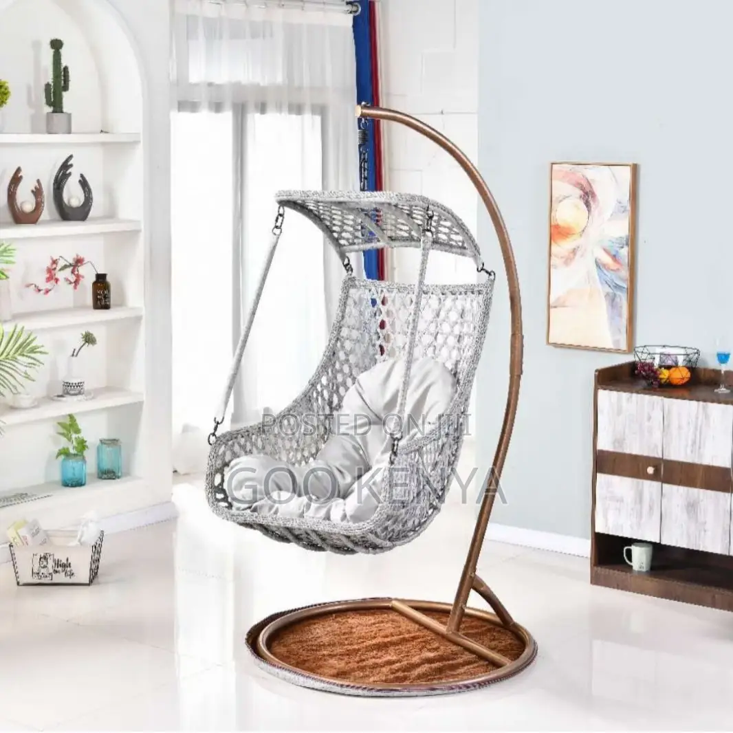 Home Outdoor Chair; Balcony Hanging Hammock Chair With Cushion Seat