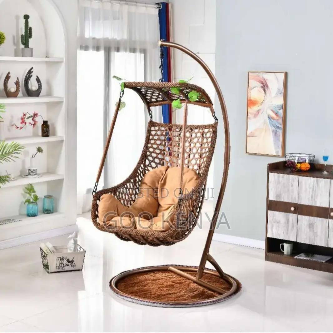 Home Outdoor Chair; Balcony Hanging Hammock Chair With Cushion Seat