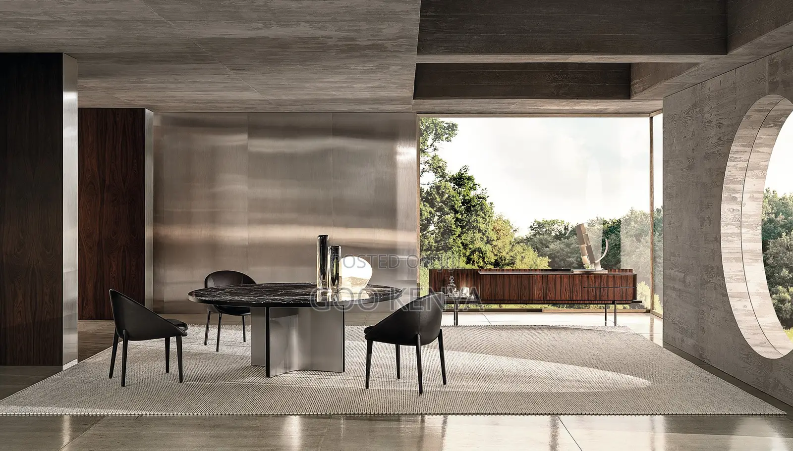 Home Table; High-Quality Round Wooden Table for Home Interiors