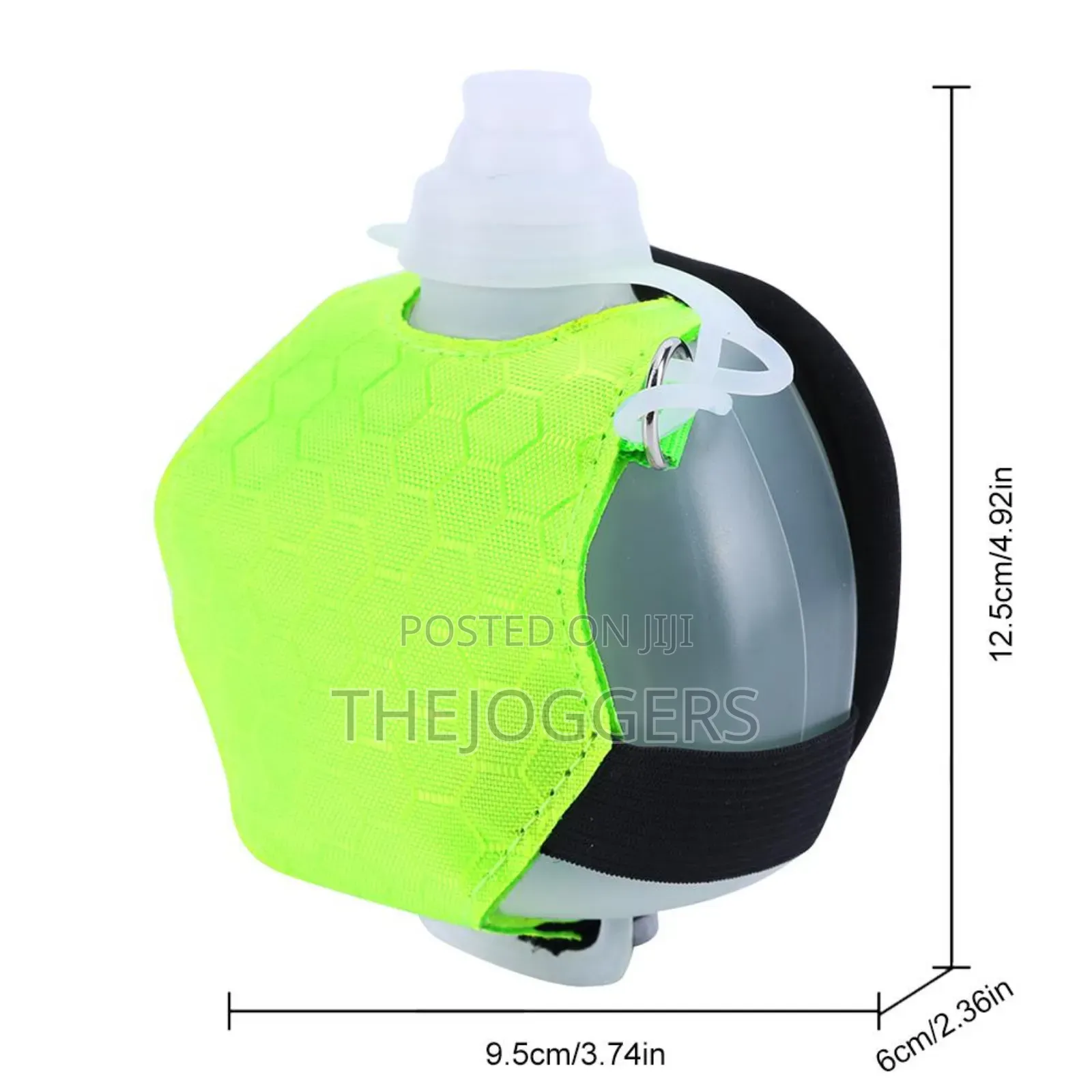 200ml Running Wrist Water Bottle Adjustable Strap (Green)