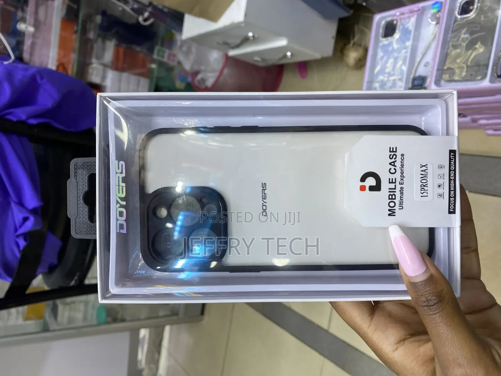 Polycar iPhone 15 Pro Max Transparent Doyers Touch Case