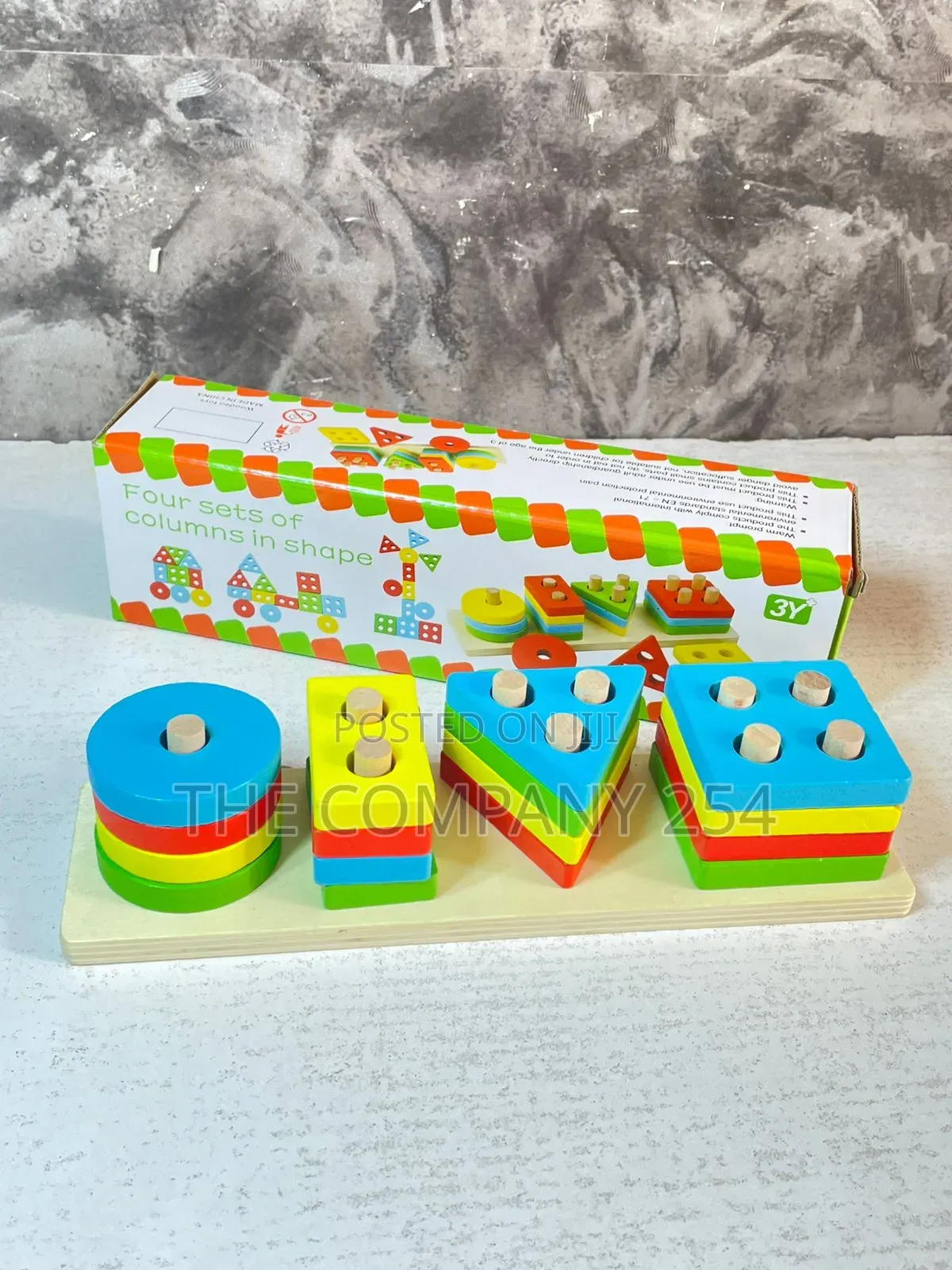 Quality Kids Toy Four Column Bocks