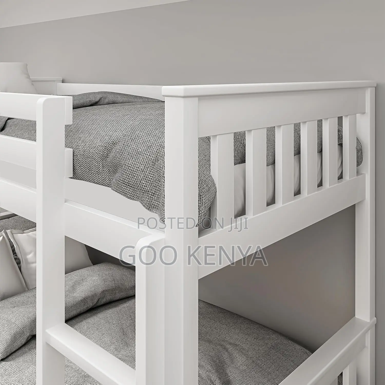 Home Bed; Durable Wooden Double Bed With Stair Feature