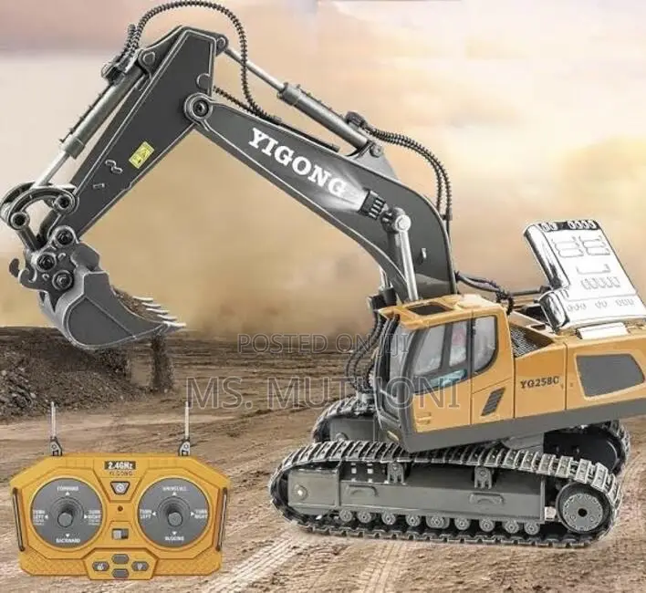 Rechargeable Remote Control Excavator Toy for Boys