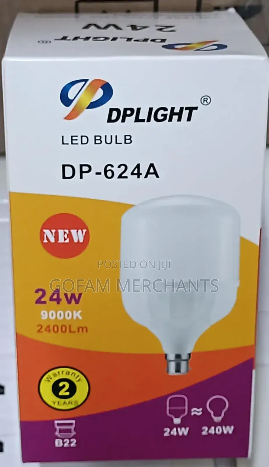 24w Light Bulb Dp Light