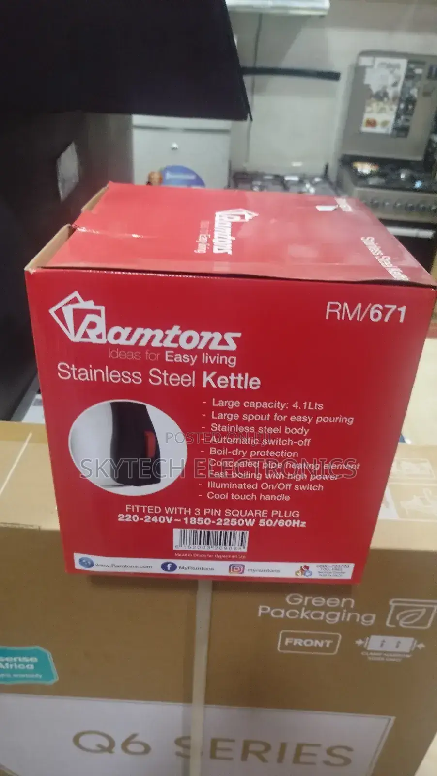 Ramtons Stainless Steel Kettle