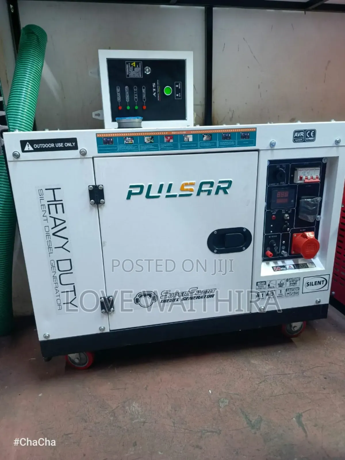 15kva Pulsar Hybrid Silent Diesel Generator (Single 3phase) With Ats