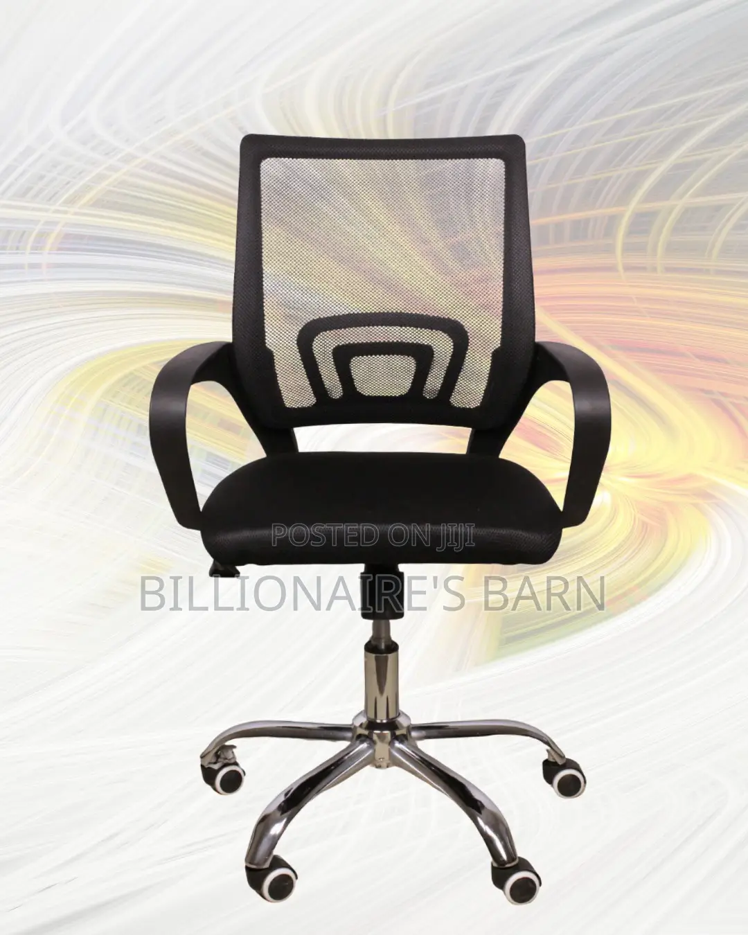 Secretarial Mesh Office Chair | Imported Swivel Base