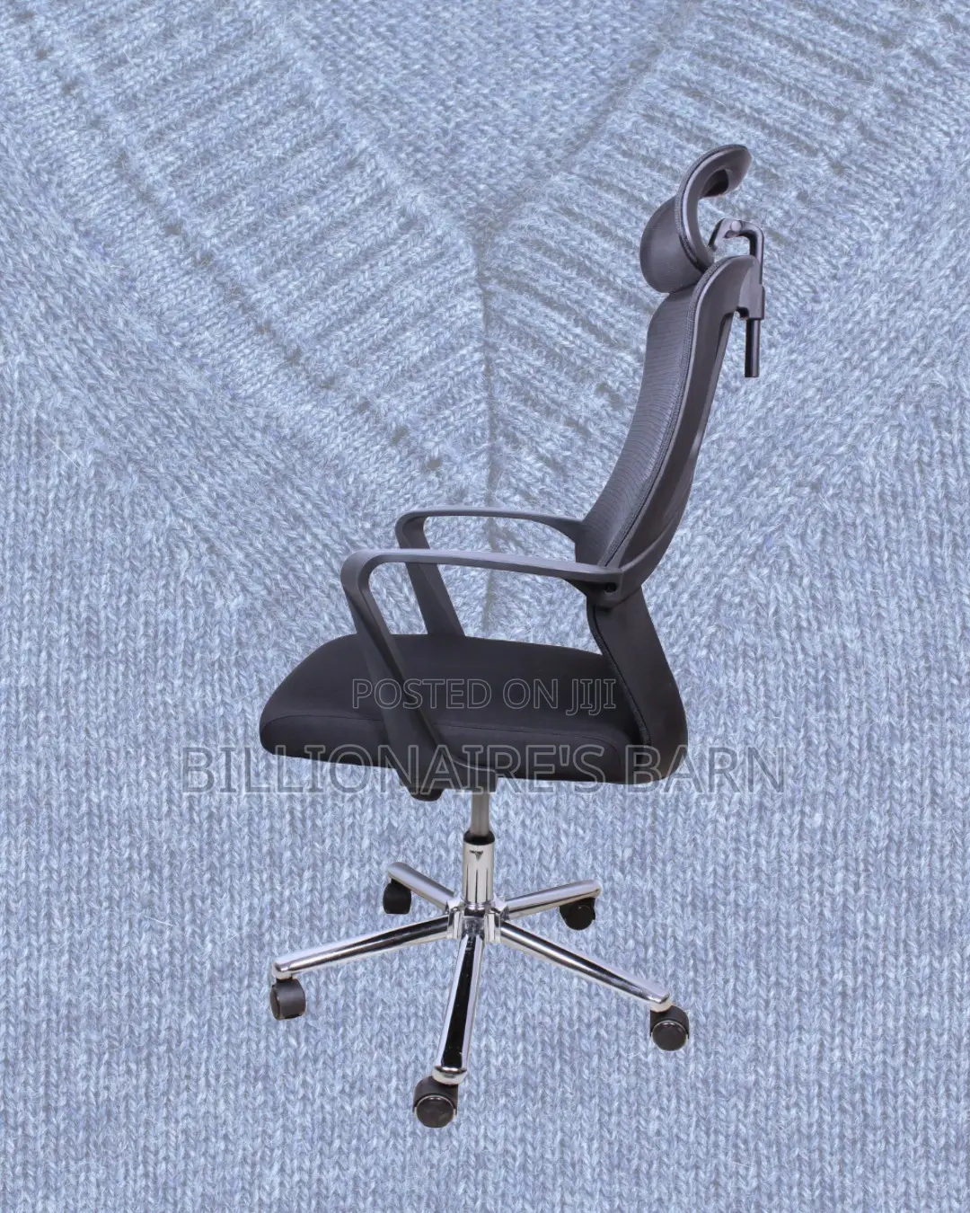 Quiet-Roll High Back Mesh Office Chair — Fits Compact Office Spaces