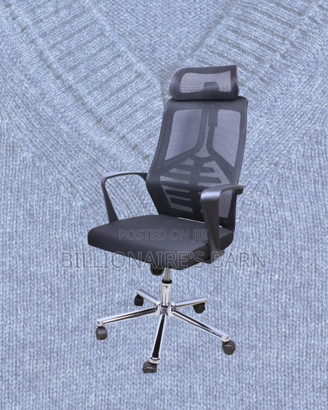 Quiet-Roll High Back Mesh Office Chair — Fits Compact Office Spaces