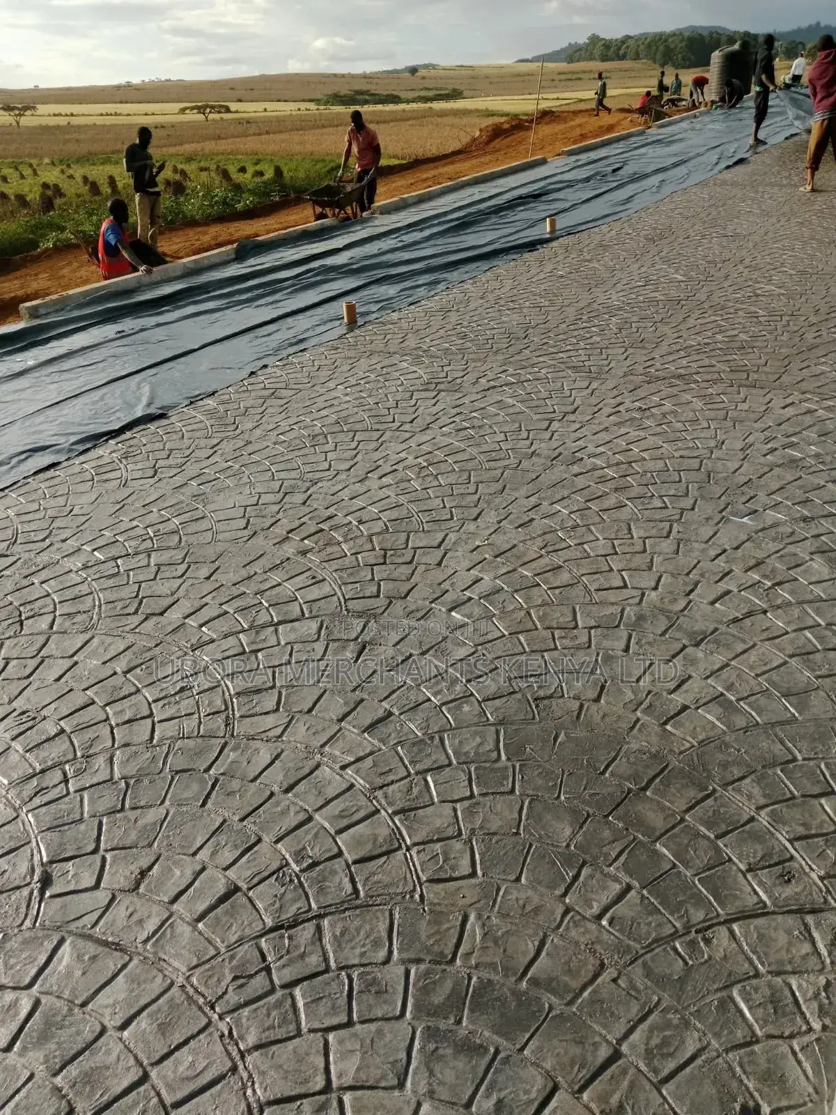 Stamped Concrete for Walkways Subways