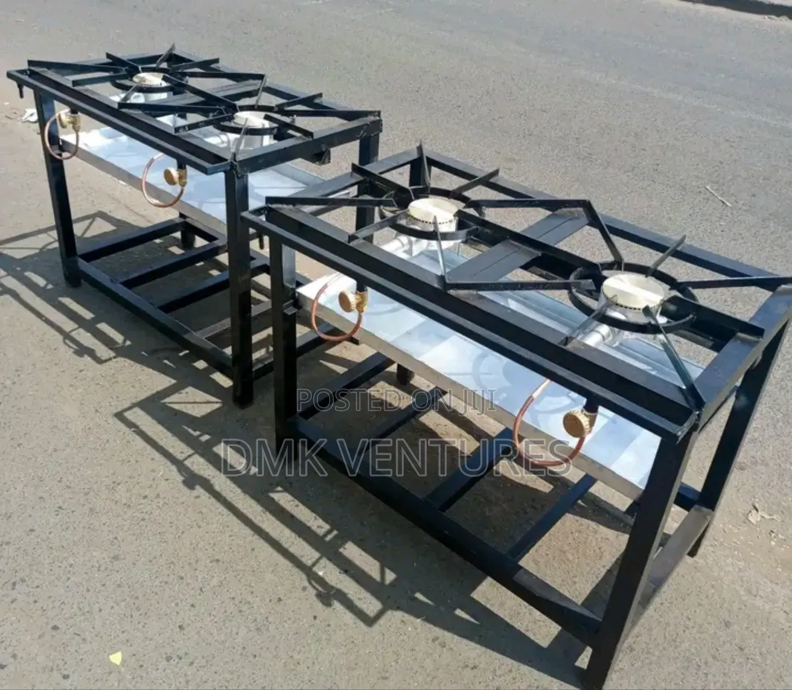 Extravagant High Pressure Mild Steel Two Burner Gas Cooker