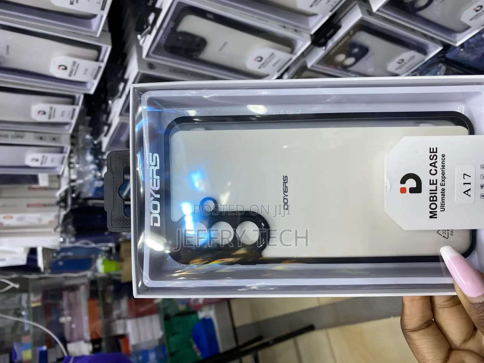 Ulak Doyers Case Clear With Color Border for Samsung Galaxy A17