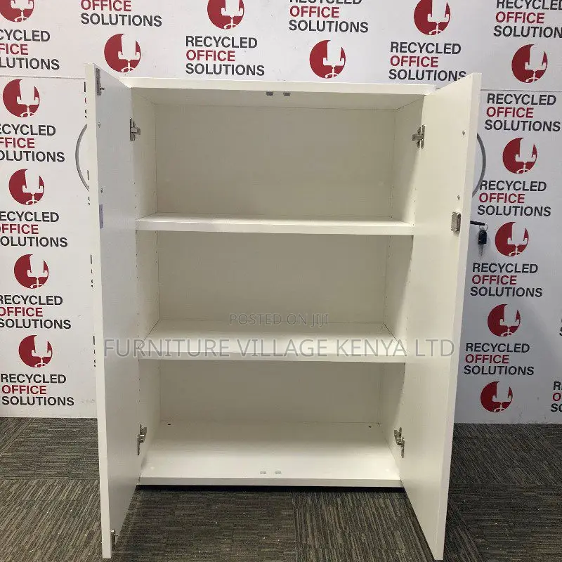 Cabinets: Pedestal Wooden 2-Door Credenza With Key Lock