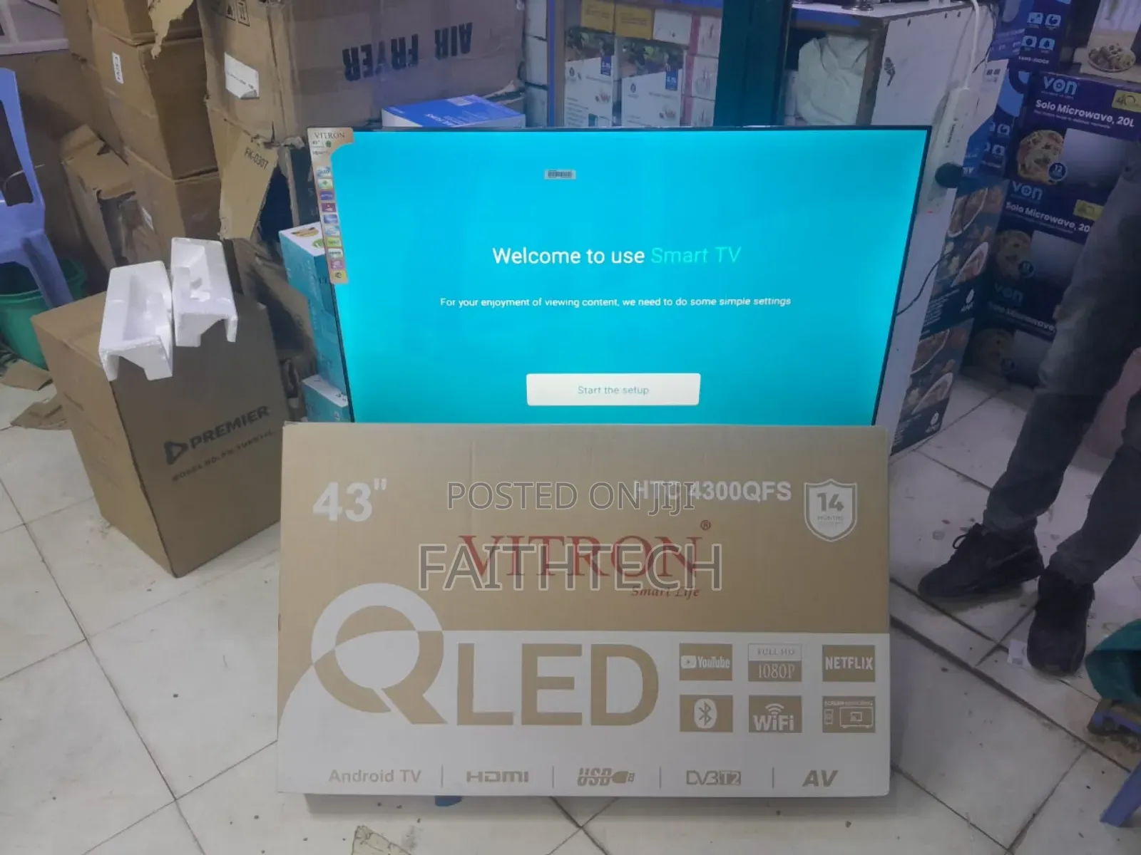 Vitron 43inches Qled Smart Tv