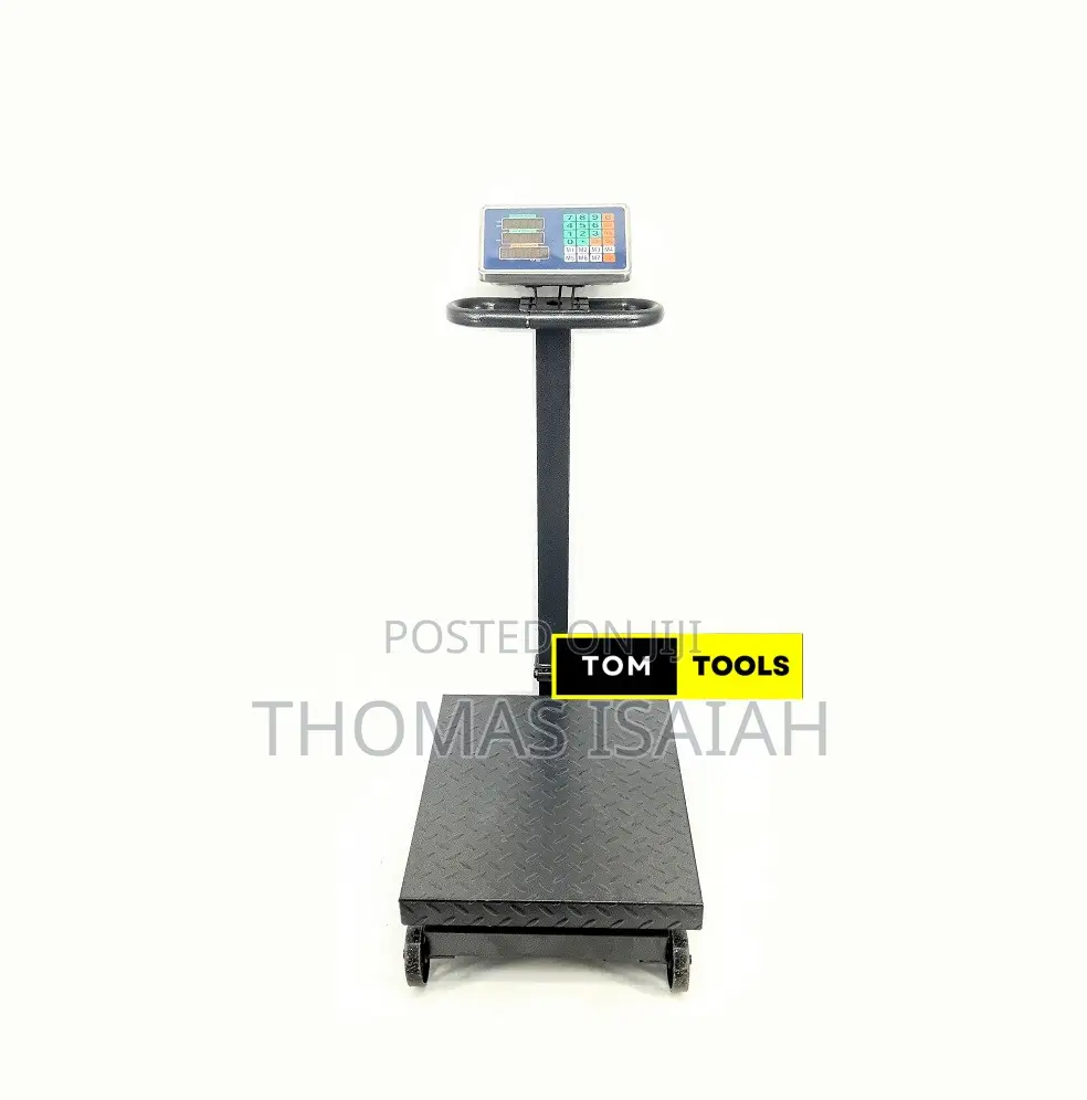 600kg Industrial Platform Digital Scale With Caster Wheels