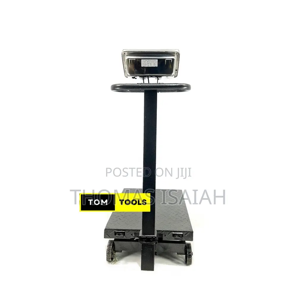 600kg Industrial Platform Digital Scale With Caster Wheels