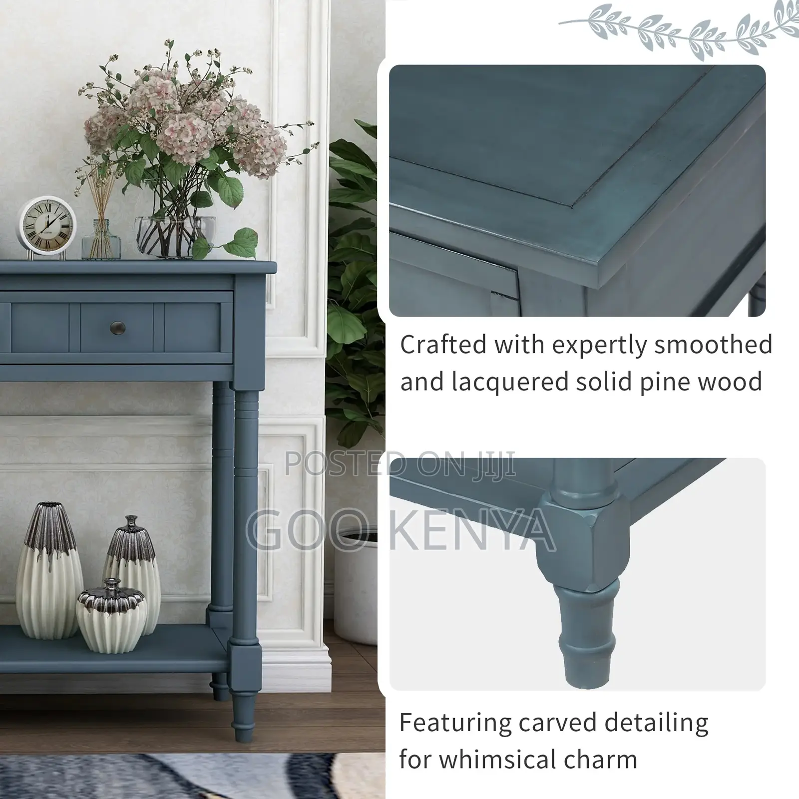 Home Table; Home Hall Console Table With Wooden Drawers