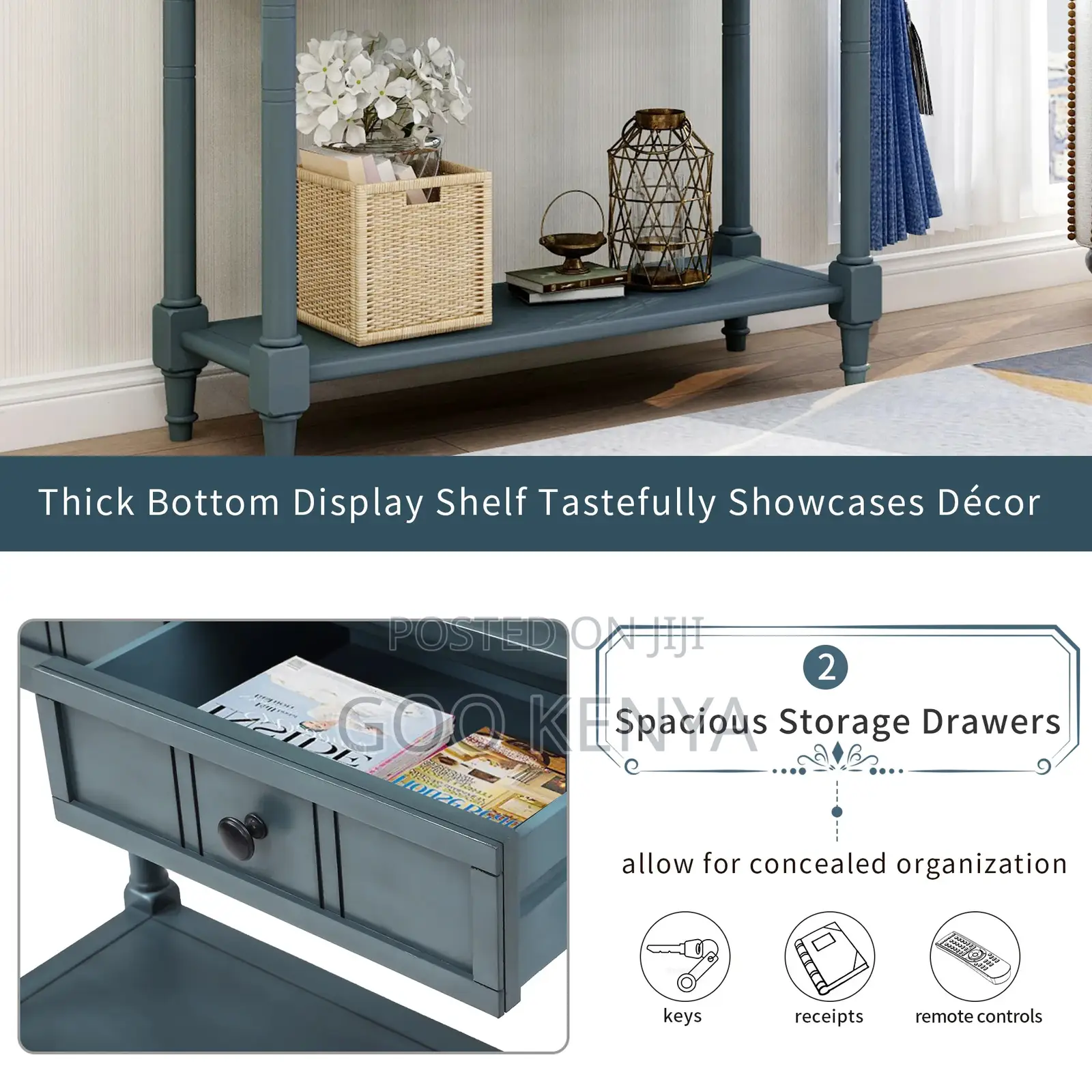 Home Table; Home Hall Console Table With Wooden Drawers
