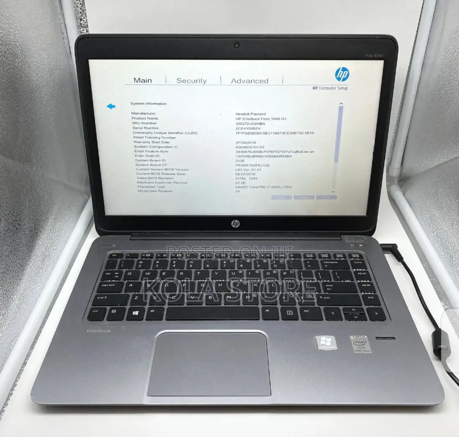 Laptop HP EliteBook 1040 8GB Intel Core I5 SSD 256GB