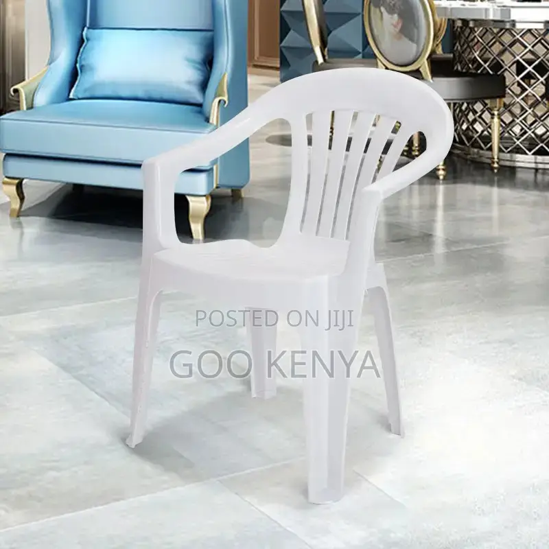 Outdoor Chair; Outdoor Seating Plastic Chair With Arm Support