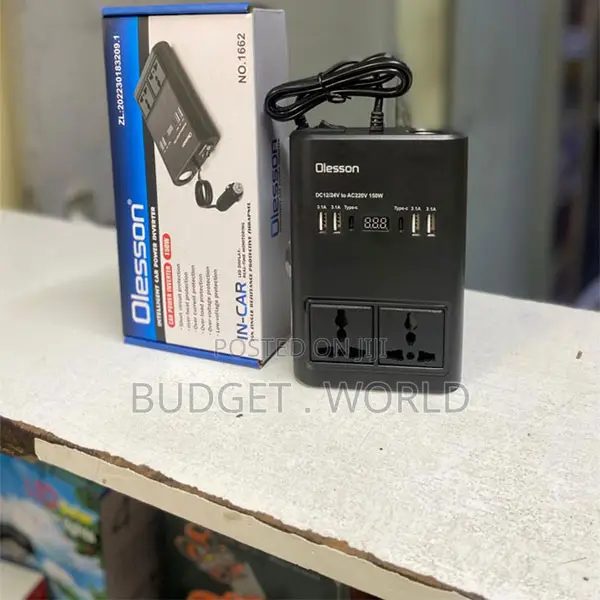 U+c/2ac Output Type -C Usb Port Dc12v/24v, 220v/150w Digital Display