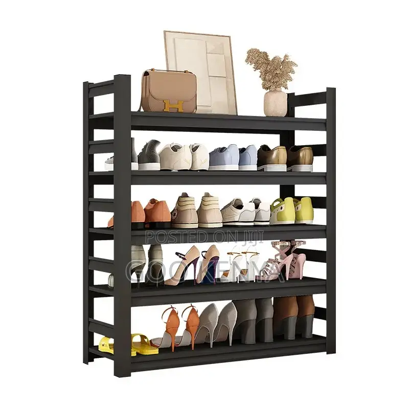 Home Shoe Rack; Metal Shoe Organizer With 6 Layers