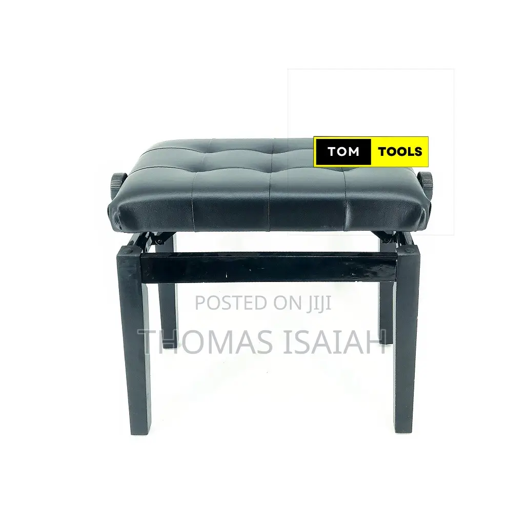 Piano Bench 4 Legged Height Adjustable Wooden Classical Pian