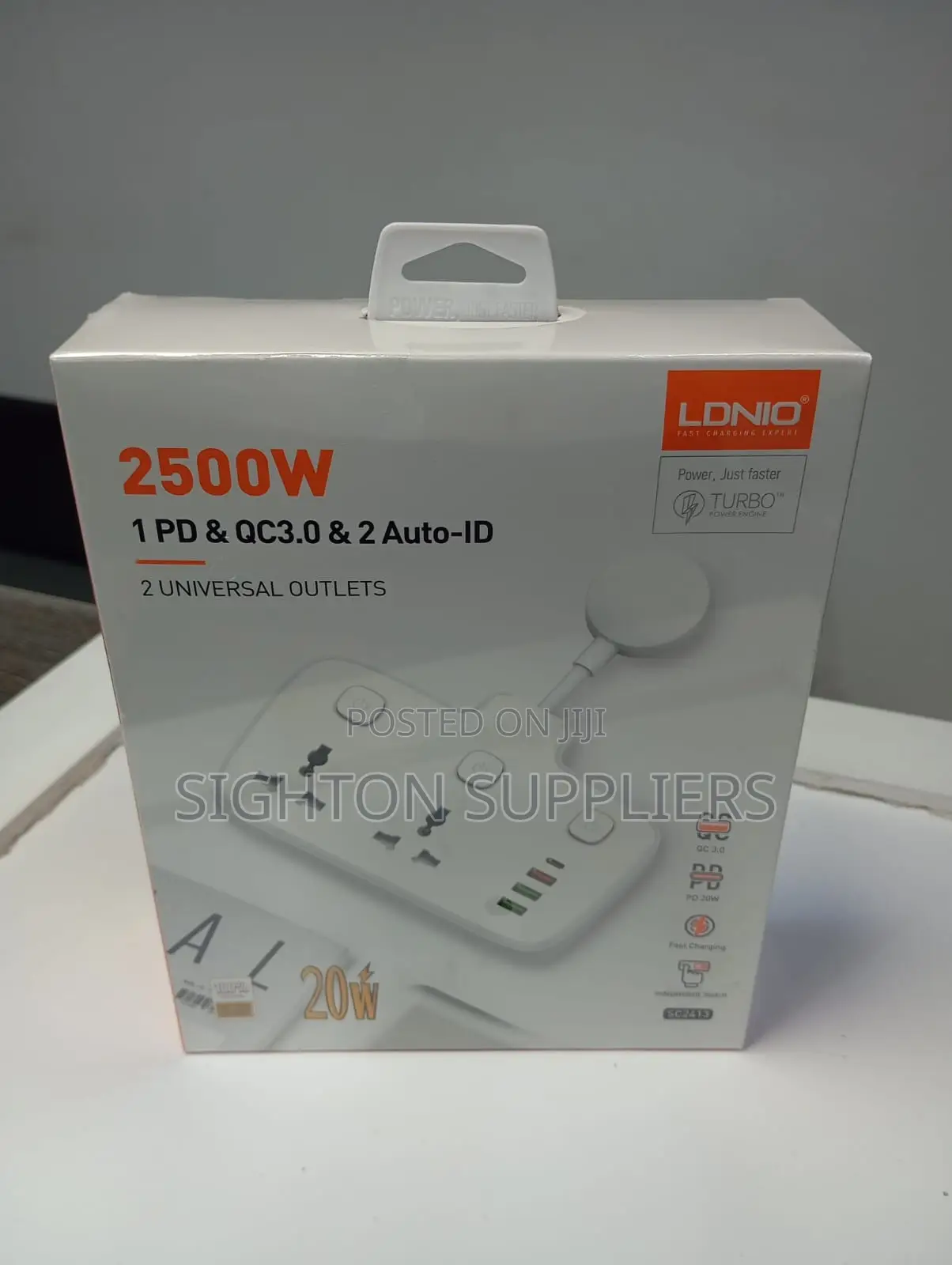 Ldnio 2 Universal Outlets Wall Power Socket 2500w -Sc2413