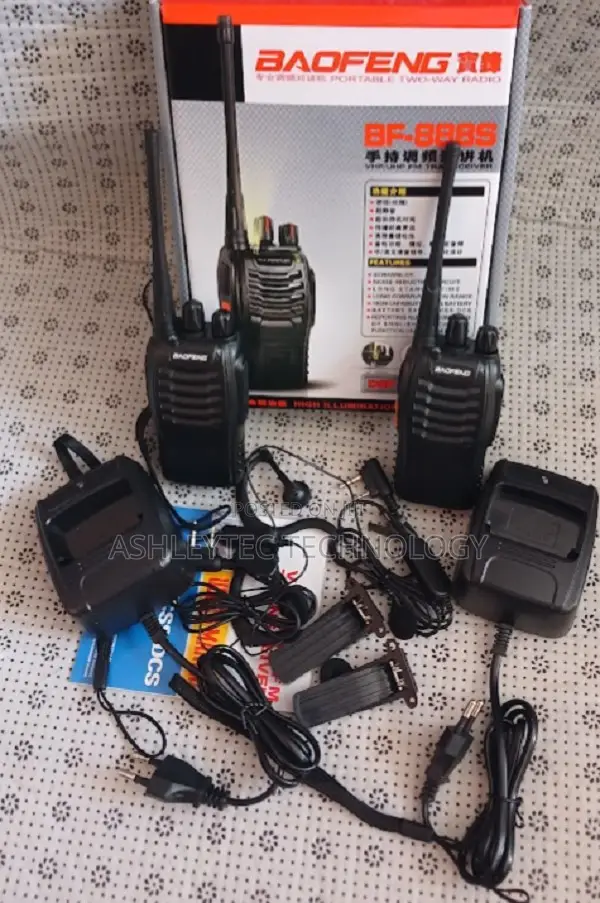 2pcs Pack of Outdoor Security Baofeng Bf-888s Handheld Walkie Talkies