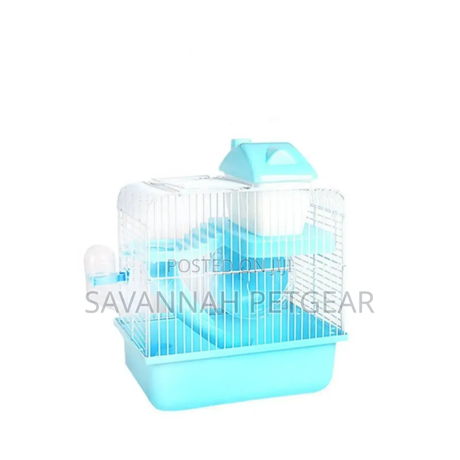 Breathable Plastic Hamster Cage + Accessories (Hamster Wheel, Drinker)