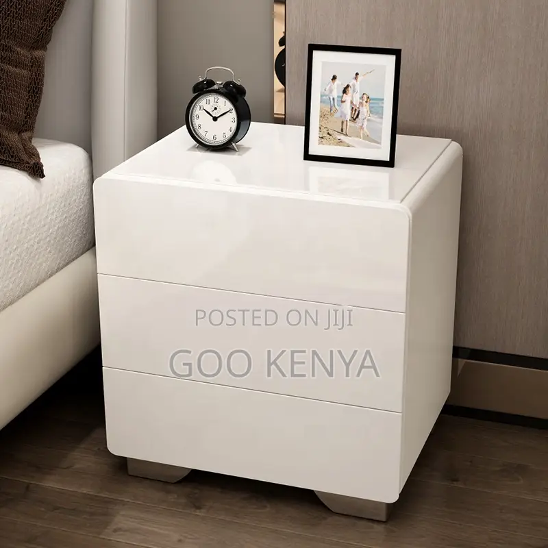 Home Cabinet; Smart Bedside Night Organizer With Led
