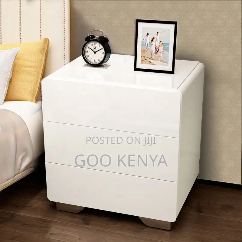 Home Cabinet; Smart Bedside Night Organizer With Led
