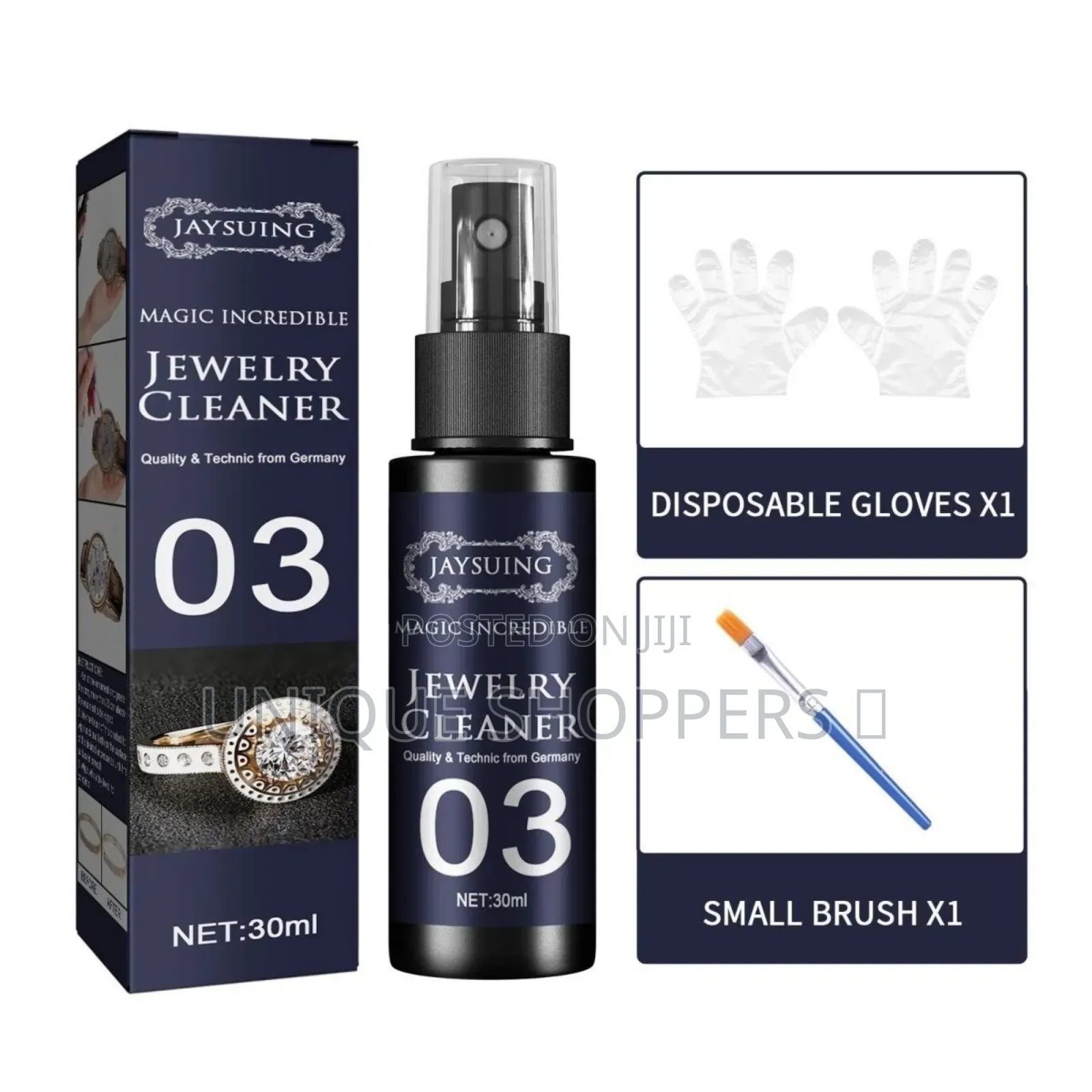 30ml Set Jewelry Detergent Cleaner