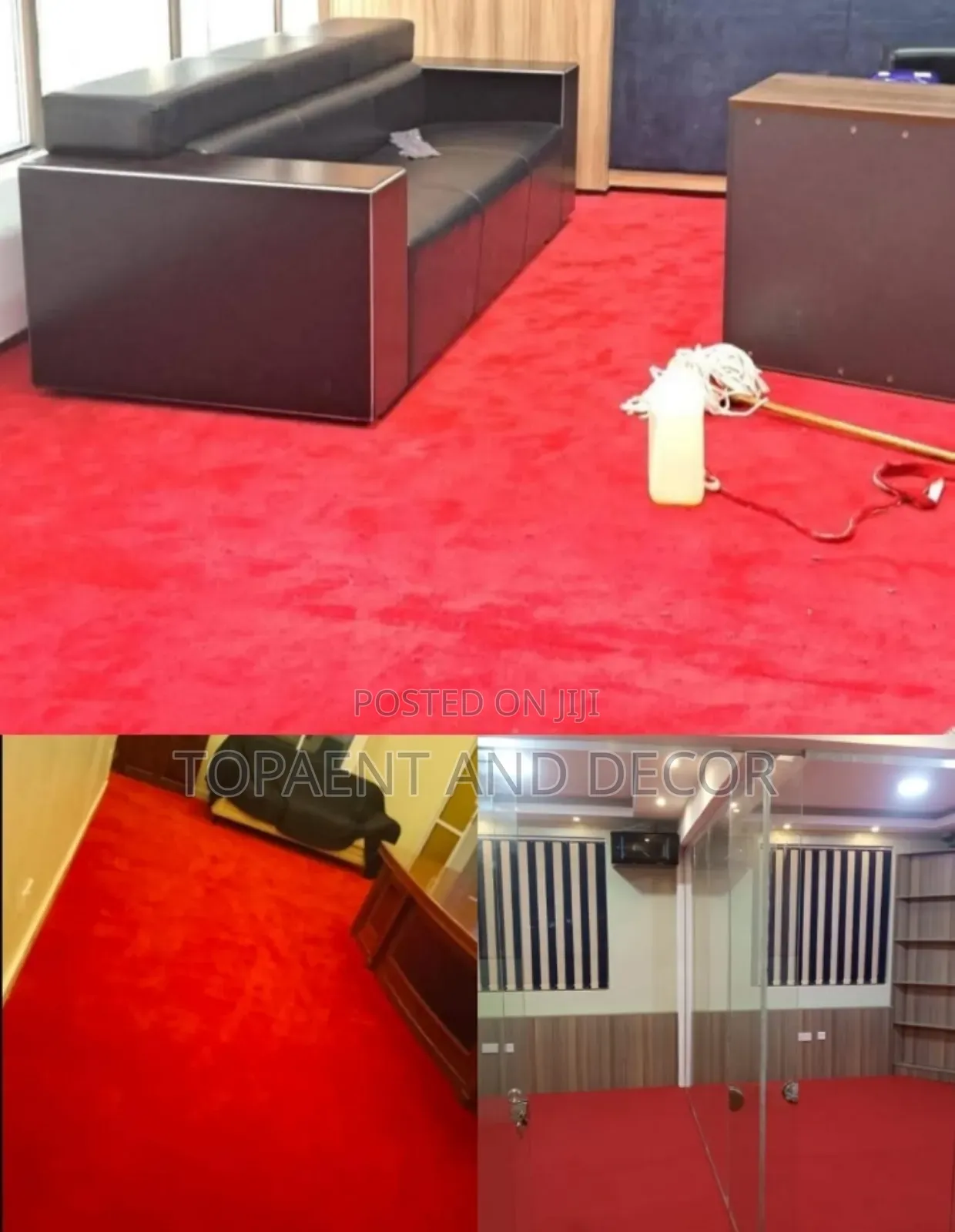 Stylish Plush Wall to Wall Office Carpet Fade and Stain Resistant