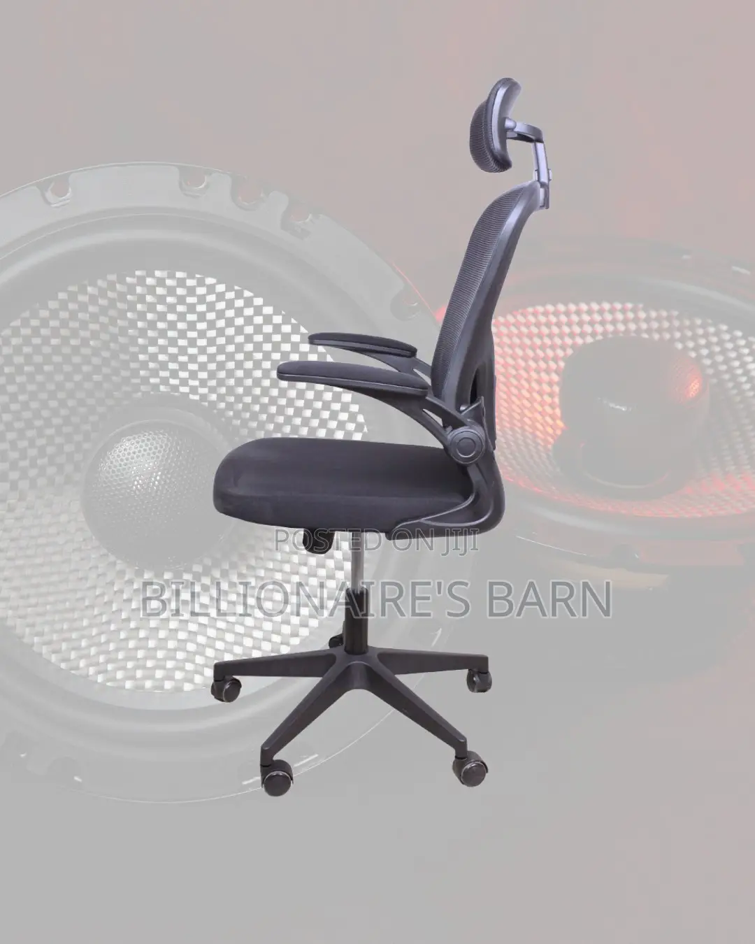 Adjustable Grey Ergonomic Office Chair | Lumbar Support