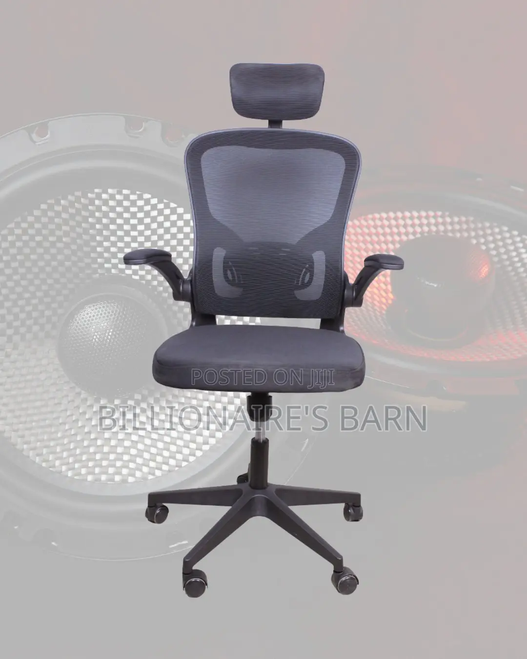 Adjustable Grey Ergonomic Office Chair | Lumbar Support