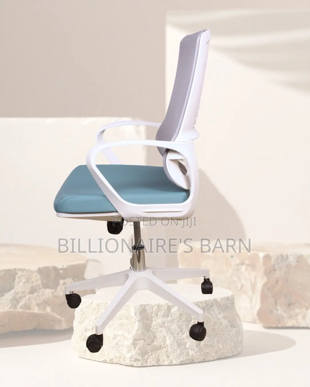 White Ergonomic Mesh Office Chair | Pro-Grade High-Density Foam Seat