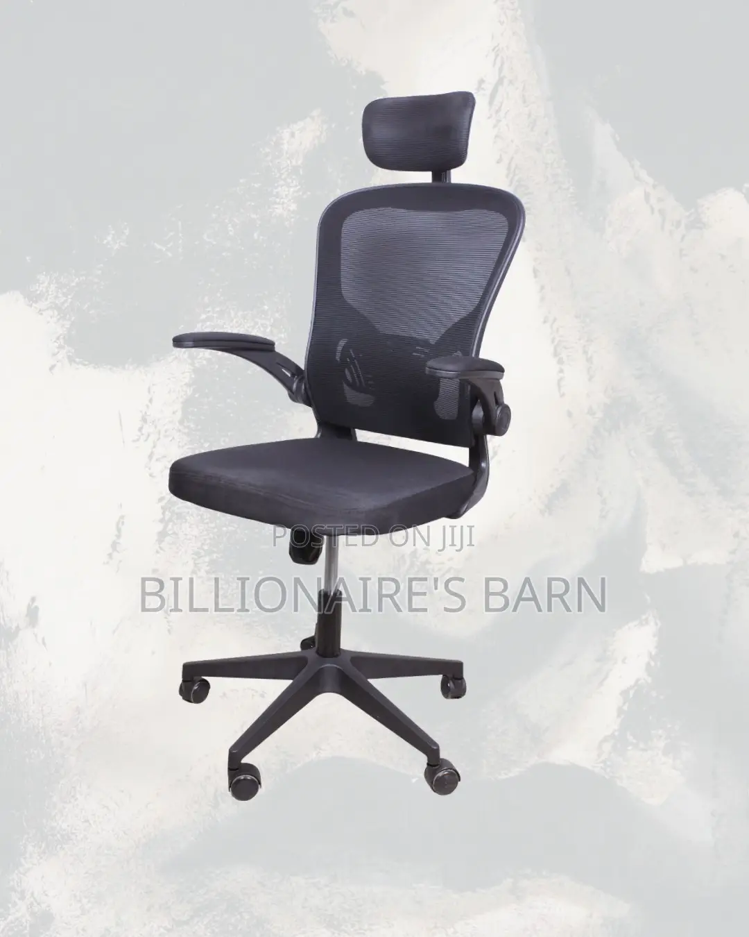 Minimal Grey Ergonomic Office Chair — Easy to Clean